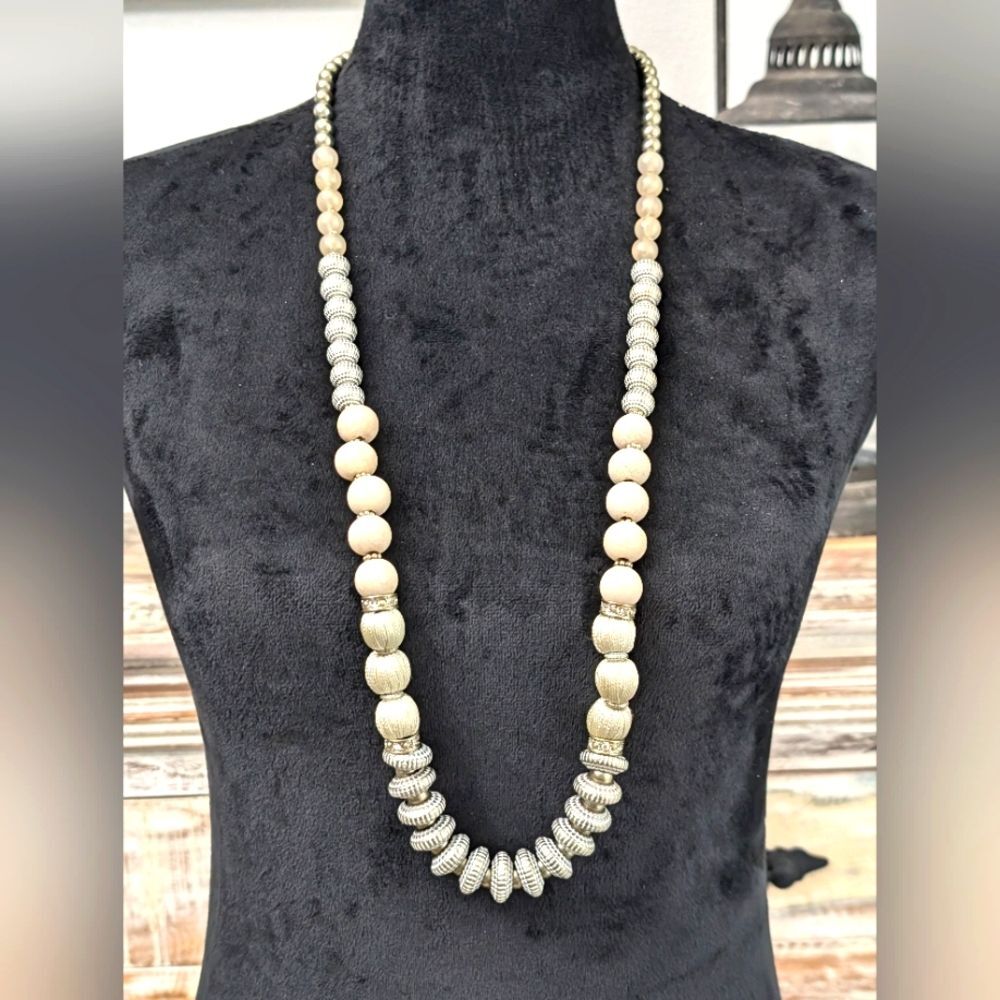 Chico's Mixed Media Boho Necklace